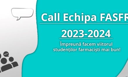 Federația Asociațiilor Studenților Farmaciști din România dă startul național pentru noua echipă FASFR 2023-2024